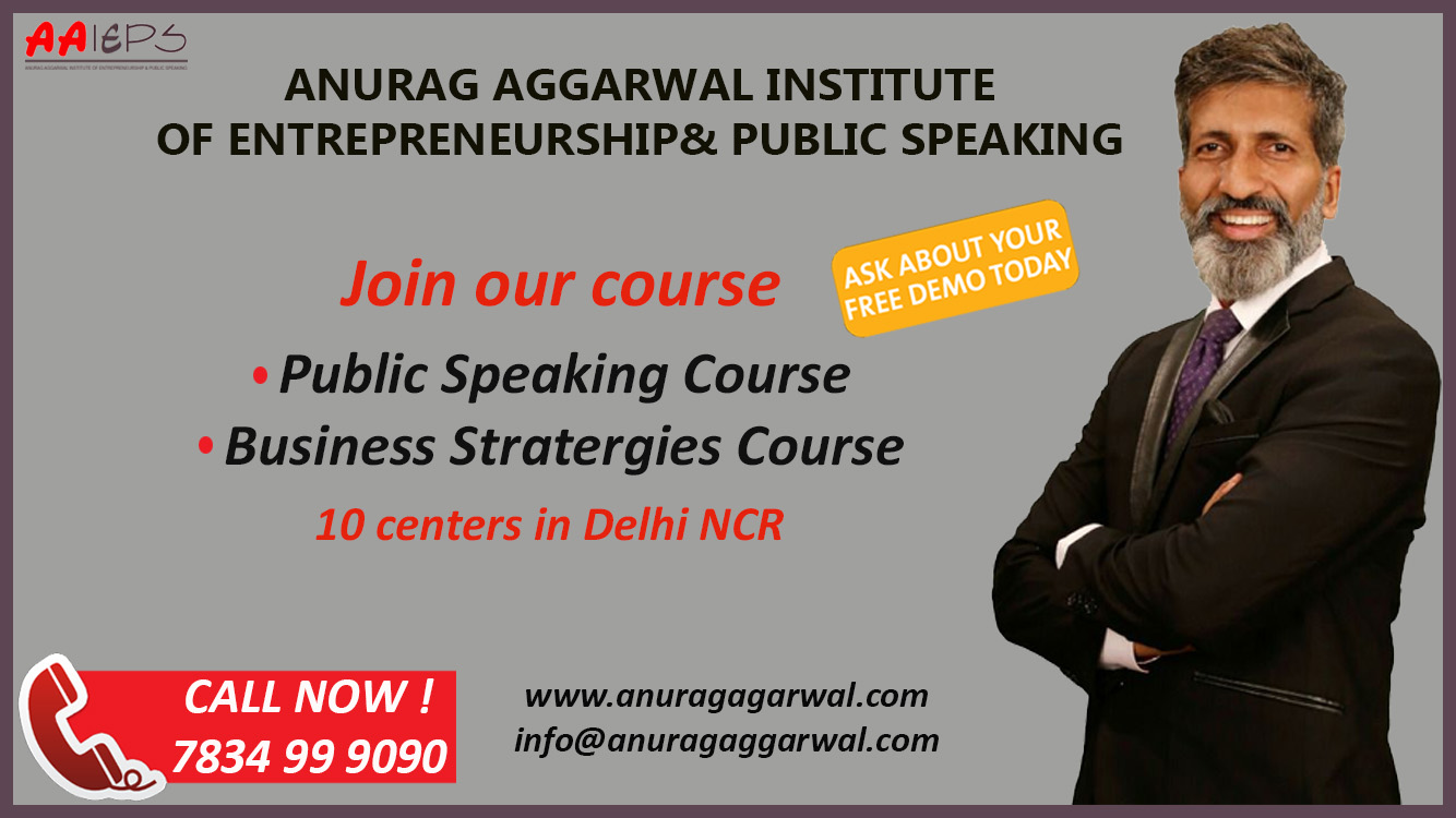 Free Demo at Anurag Aggarwal Institute of Public Speaking