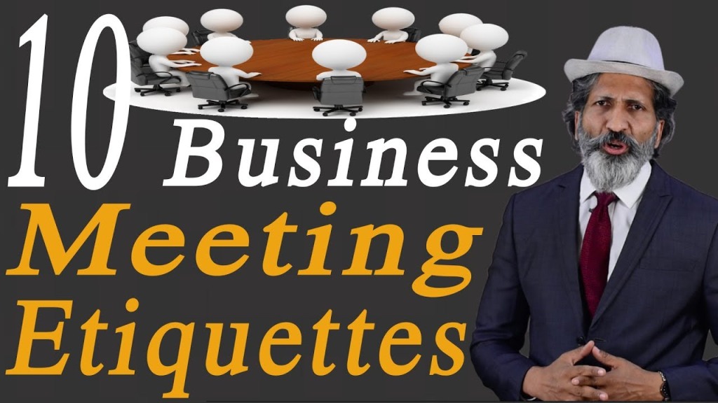 10 BUSINESS MEETING ETIQUETTE